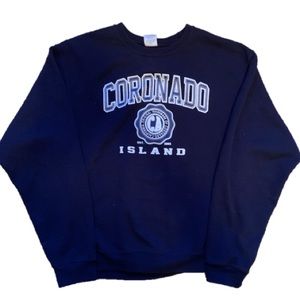 Navy blue vintage crewneck